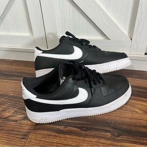 Nike Air Force 1’07 BLACK-WHITE Sneakers Size 12 CT2302-002